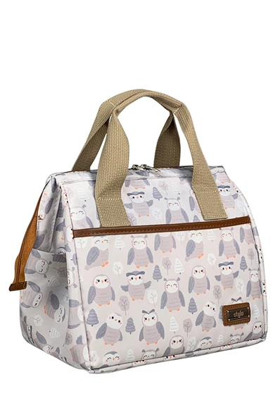 Stylo Beach Geniş Kapasiteli Termal El Çantası - Baykuş - 3