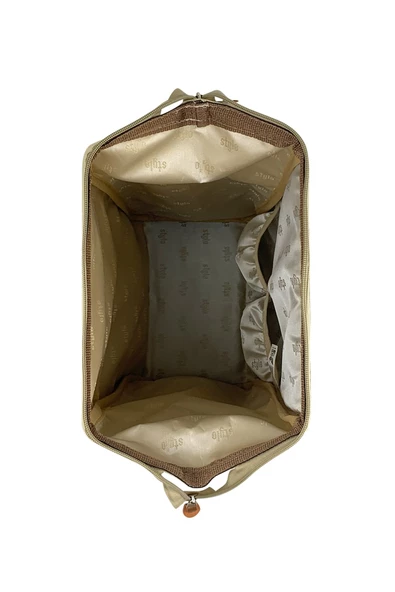 Stylo Star Anne Bebek Bakım Sırt Çantası Termos Çanta - Bej - 7