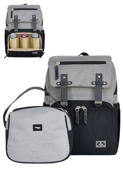 Stylo Working Mothers Bag Bebek Bakım Sırt Çantası - Siyah