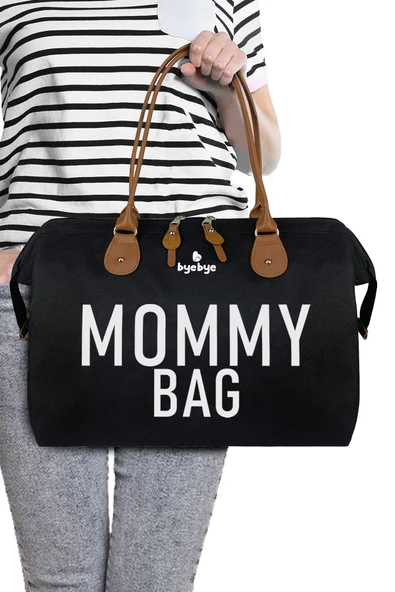 Bye Bye Mommy Bag  Anne Bebek Bakım ve Kadın Çantası-Siyah