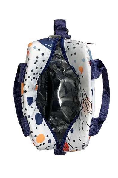 Bye Bye Termos Yemek Taşıma Çantası Askılı Termal Beslenme Çantası-uzay - 6