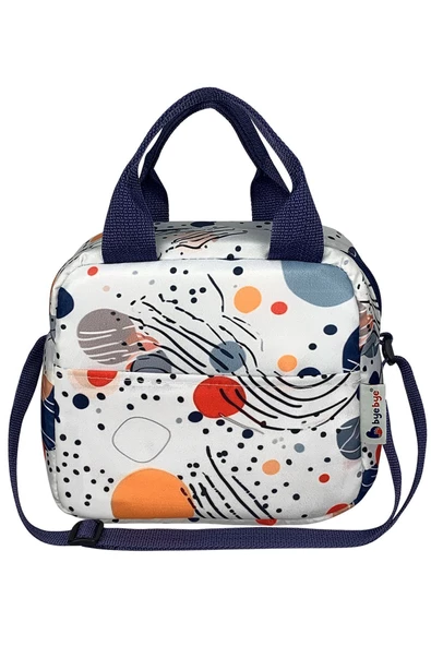 Bye Bye Termos Yemek Taşıma Çantası Askılı Termal Beslenme Çantası-uzay - 3