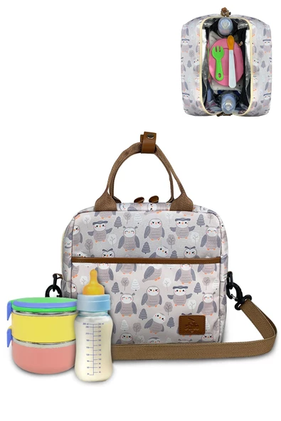 Stylo Paris Anne Bebek Bakım Çantası Ve Isı Yalıtımlı Food Termos Çanta 2'li - 8