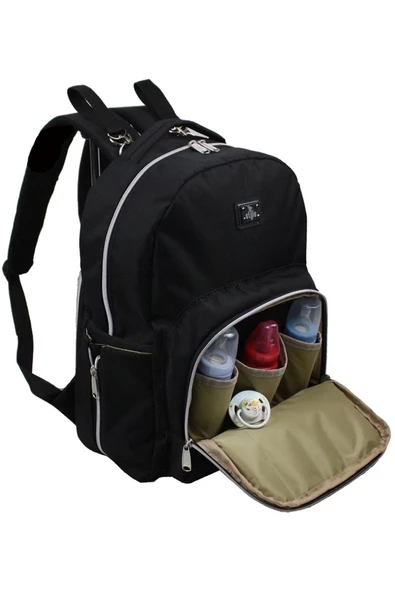 Stylo Duo Anne Bebek Çantası Ve Küçük Termal Çanta Siyah - Resim 3