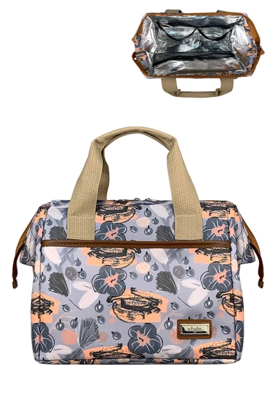 Stylo Beach Geniş Kapasiteli Termal El Çantası - Çiçek - 6
