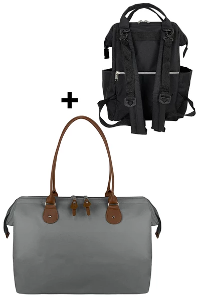 Bye Bye Mother Bag Anne Bebek Bakım Omuz Çantası Silver Anne Bebek Bakım Sırt Çantası - 4