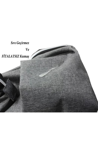 Stylo Star Anne Bebek Bakım Sırt Çantası Termos Çanta - Gri - 8