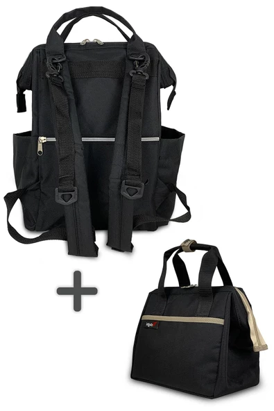 Stylo Paris Anne Bebek Bakım Çantası ve Isı Yalıtımlı Beach Bag Termos Çanta-2'li Takım - 4