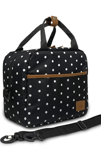 Stylo Unisex Siyah Food Bag Mama Ve Çok Amaçlı Yemek Taşıma Termos Bebek Bakım Çantası - Resim 4