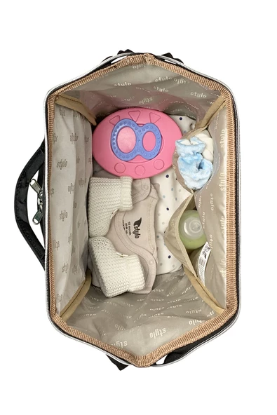 Stylo Star Anne Bebek Bakım Sırt Çantası Termos Çanta -siyah - 6