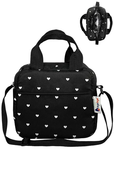 Bye Bye Beslenme Çantası Ve Termos Yemek Taşıma Çantası Omuz Askılı-kalpli - 2