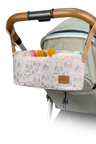 Stylo Trip Bebek Arabası Çantası - Baykuş - Resim 6