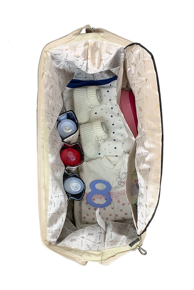 Stylo Venedik Anne Bebek Bakım Kadın Çantası - Bej - 8