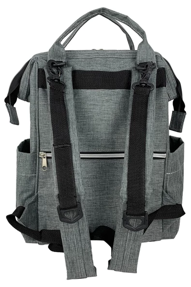 Bye Bye Paris Anne Bebek Çantası Gri - Resim 3