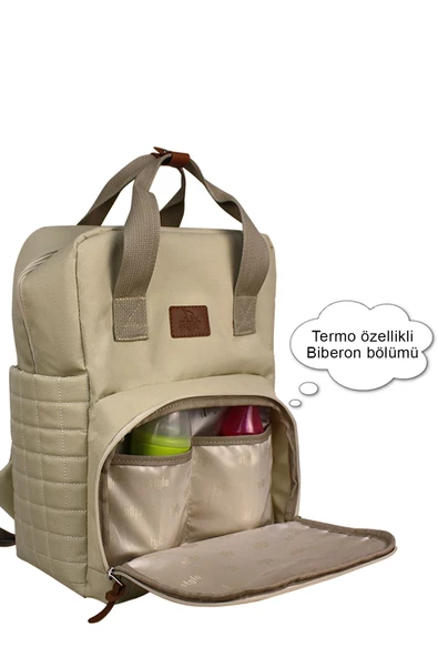 Stylo Feather Ekstra Hafif Anne Bebek Çantası Bej - Resim 2