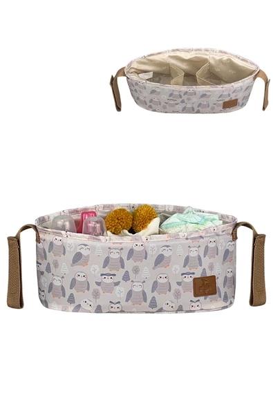 Stylo Trip Bebek Arabası Çantası - Baykuş - Resim 2