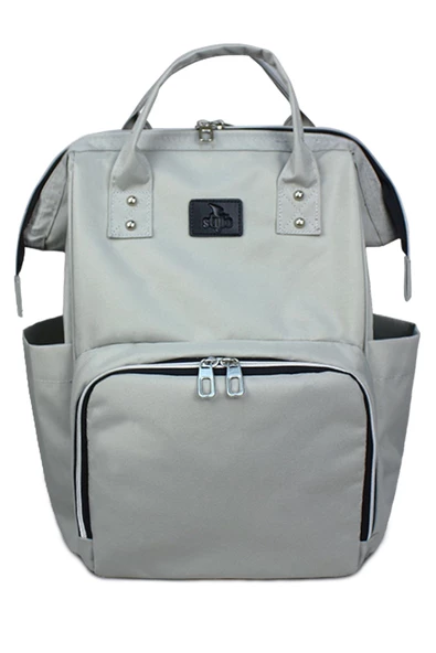 Stylo Star Anne Bebek Çantası Ve Küçük Termal Çanta Kül Gri - 2
