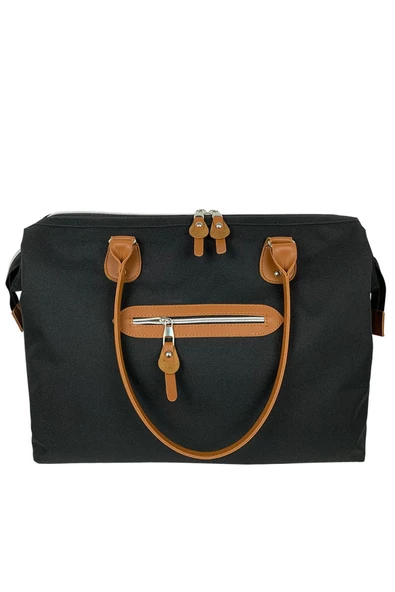 Stylo Baby Bag Baskılı Takım Anne Bebek Bakım Omuz Çantası- Siyah - 4