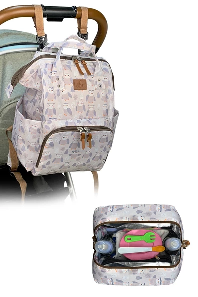 Stylo Paris Anne Bebek Bakım Çantası Ve Isı Yalıtımlı Food Termos Çanta 2'li - 3