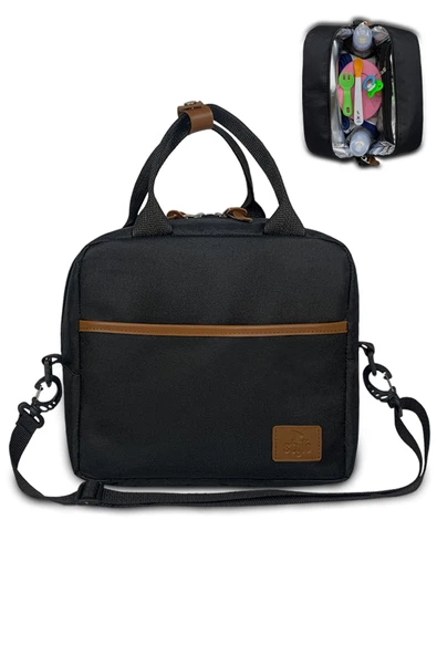 Stylo Food Bag Siyah Isı Yalıtımlı Termal Çanta Mama Ve Yemek Taşıma Beslenme Çantası - 2