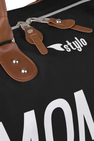 Stylo Mommy Bag Usa Anne Bebek Bakım Ve Kadın Çantası - Siyah - 3