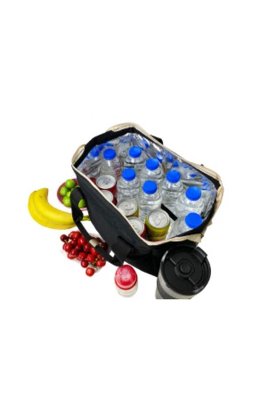 Stylo Beach Bag Termos Çanta - Siyah - 7