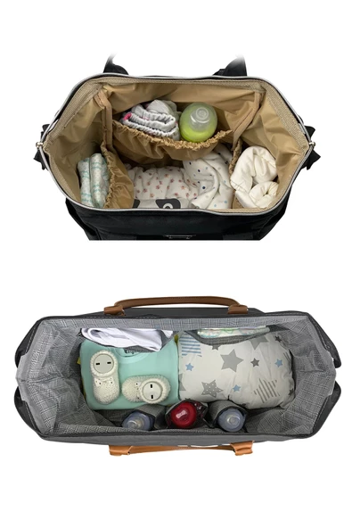 Bye Bye Anne Bebek Bakım Omuz Çantası Silver Anne Bebek Bakım Sırt Çantası - 3