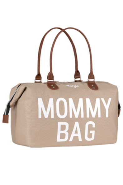 Stylo Mommy Bag Usa Anne Bebek Bakım Ve Kadın Çantası - Bej ürün görseli 1