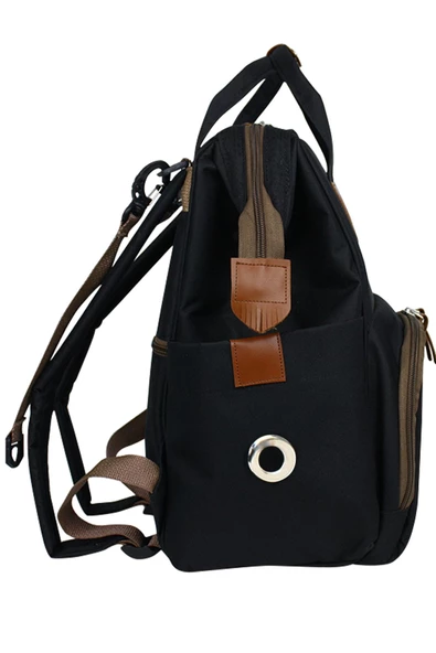 Stylo Monaco Baby Bag Baskılı Anne Bebek Bakım Sırt Çantası - Beyaz Baskı - Resim 4