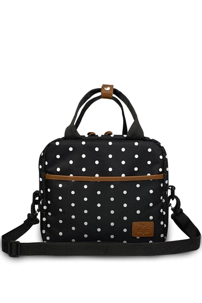 Stylo Food Bag Isı Yalıtımlı Termal Çanta Mama Ve Yemek Taşıma Beslenme Çantası Askılı Puanlı - Resim 2