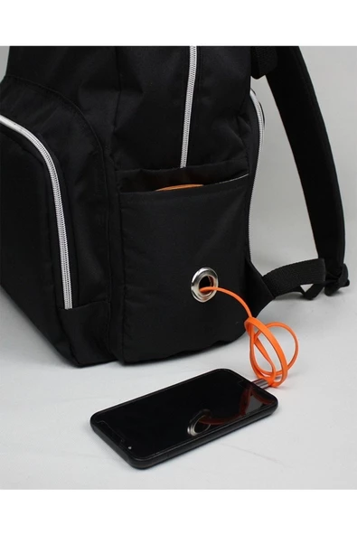 Stylo Duo Anne Bebek Çantası Ve Küçük Termal Çanta Siyah - Resim 4