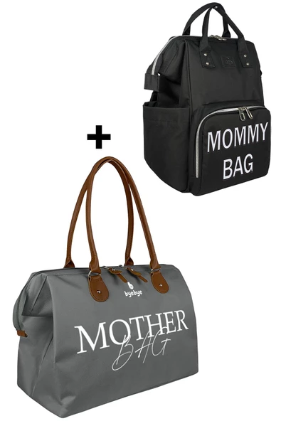 Bye Bye Anne Bebek Bakım Omuz Çantası Silver Anne Bebek Bakım Sırt Çantası - 2