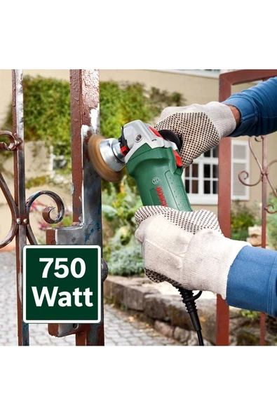 Bosch Spiral Taşlama Makinesi 750 Watt 115mm Sipral + Darbeli Matkap 600 Watt - 5