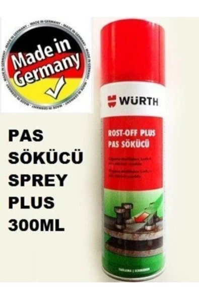 Würth Rost Off Plus Kuvvetli Pas Sökücü 300 ml - Resim 4