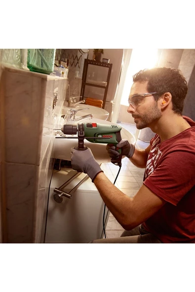 Bosch Spiral Taşlama Makinesi 750 Watt 115mm Sipral + Darbeli Matkap 600 Watt - 7