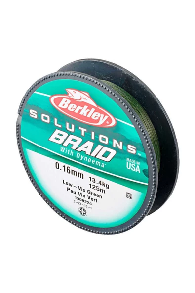 Solutions Braid İp Misina Green 0.24 mm - 125 mt - 24.2 kg