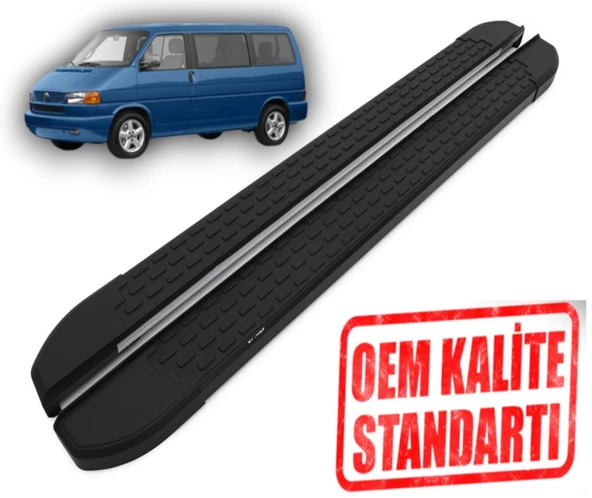 T4 TRANSPORTER KISA ŞASE 1995 2003 YILLARI ARASI ARACA ÖZEL NEVADA SİYAH YAN  BASAMAK ürün görseli 1
