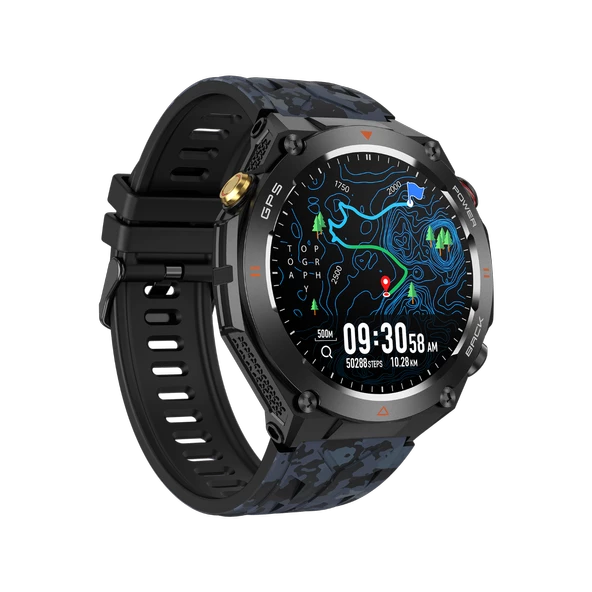 Zcwatch V1024 GPS Outdoor Tank2, Bt Call, Spor Sağlık, 1 ATM Profesyonel Akıllı Saat - 3