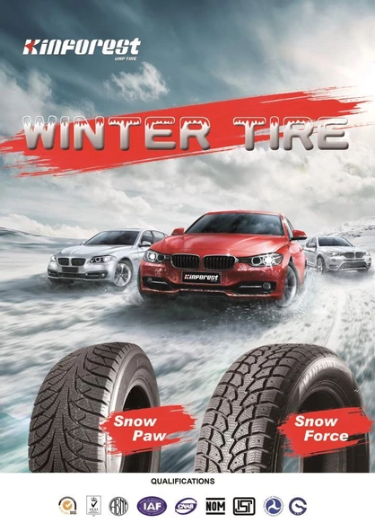 Kinforest 185/65R14 86H KF Snow Paw 2024 Kış Lastiği - Resim 3