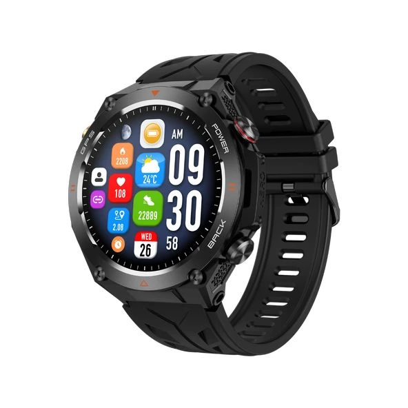 Zcwatch V1024 GPS Outdoor Tank2, Bt Call, Spor Sağlık, 1 ATM Profesyonel Akıllı Saat - 5