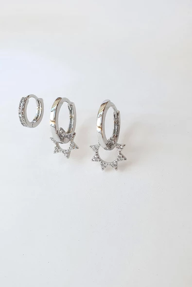 8 KÖŞE YILDIZ 3LÜ SET KÜPE - 3