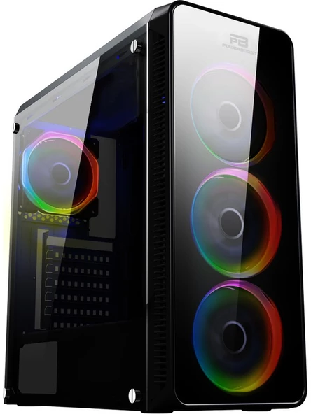 Power Boost Arcylic Halo Rainbow VK-G3904S RGB Fanlı ATX Oyuncu Kasası