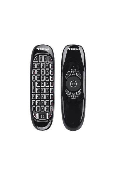 Torima K-02 2.4G Kablosuz Air Mouse ve Mini Klavyeli Uzaktan Kumanda - Android TV Uyumlu - 2