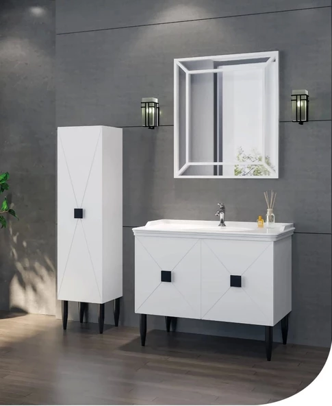 LİNRA DIAMOND BANYO DOLAP SETİ VE LAVABO