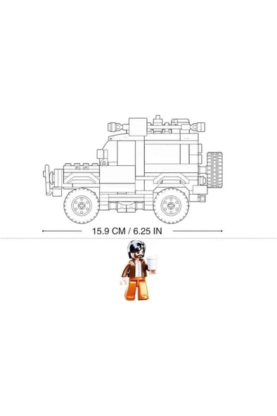 Sluban Model Bricks Off Road_Sarı 1016000270000 - 3