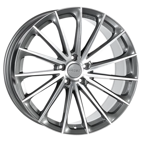 ARC-G6950-09 9.0x20" -5x108 ET35 73.1 Titanium Silver Diamond Jant (4 Adet)