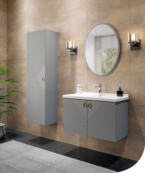 LİNRA VENÜS BANYO DOLAP SETİ VE LAVABO