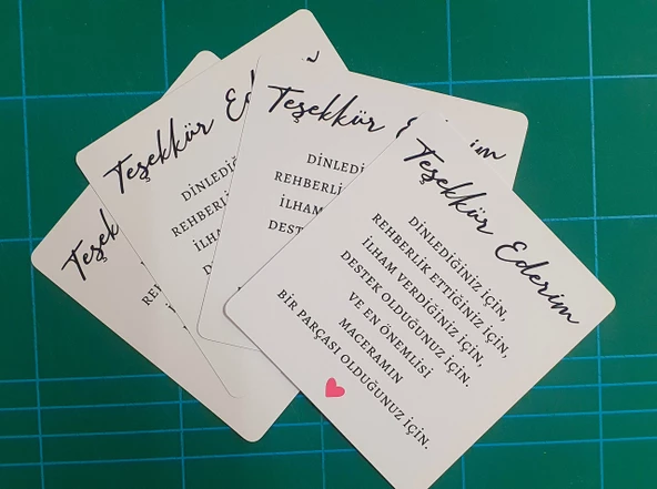 Öğretmenler Günü 24 kasım Tebrik , Hediye , Not Kartı ,4 Lü - Resim 3