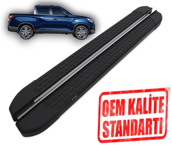 MUSSO 2017 2018 2019 2020 2021 2022 2023 2024 ARACA ÖZEL NEVADA SİYAH YAN BASAMAK ürün görseli 1