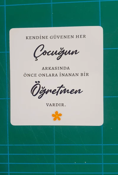 Öğretmenler Günü 24 kasım 4 Lü Tebrik , Hediye , Not Kartı - 5